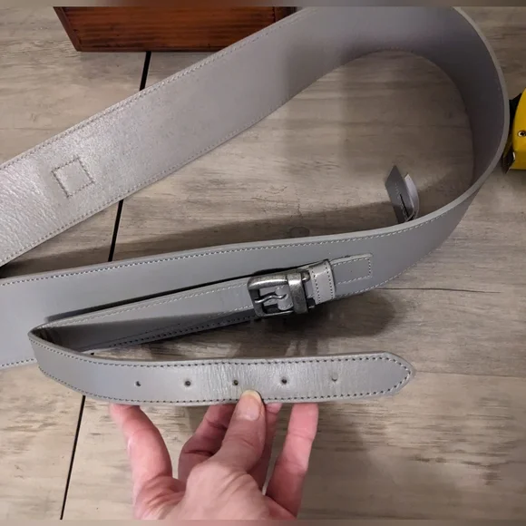 Free people belt new women's m/l cowhide large buckle nwot - Picture 10 of 11